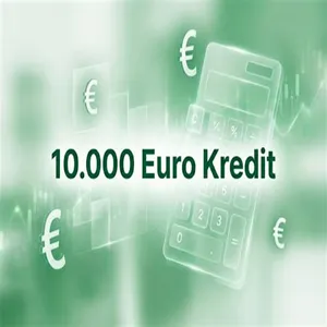 10.000 Euro Kredit: Zinsen, Laufzeit & monatliche Rate 2026